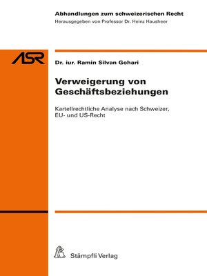 cover image of Verweigerung von Geschäftsbeziehungen